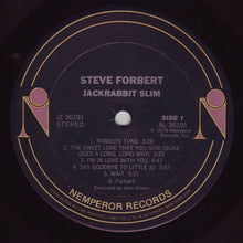 Charger l&#39;image dans la galerie, Steve Forbert : Jackrabbit Slim (LP, Album, Ter + 7&quot;, S/Sided, Promo)
