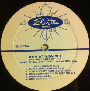 Josh White : Josh At Midnight (LP, 2nd)