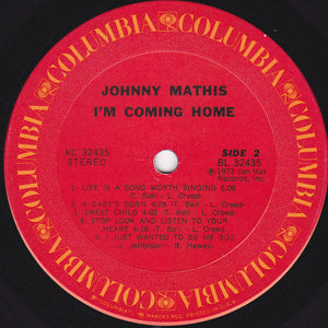Johnny Mathis : I'm Coming Home (LP, Album, Pit)