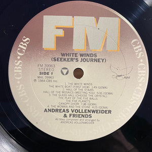 Andreas Vollenweider : White Winds (LP, Album, Car)