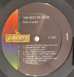 Julie London : The Best Of Julie (LP, Comp, Mono)