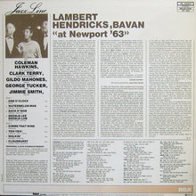 Laden Sie das Bild in den Galerie-Viewer, Lambert, Hendricks &amp; Bavan : At Newport &#39;63 (LP, Album, RE)
