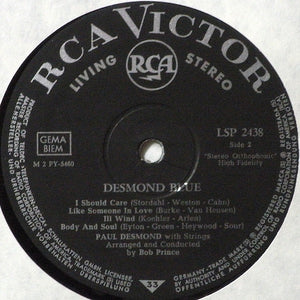 Paul Desmond With Strings : Desmond Blue (LP, Album)