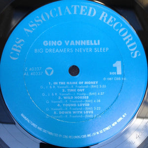 Gino Vannelli : Big Dreamers Never Sleep (LP, Album, Car)