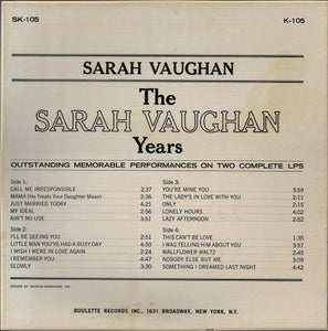 Sarah Vaughan : The Sarah Vaughan Years (2xLP, Comp, Box)