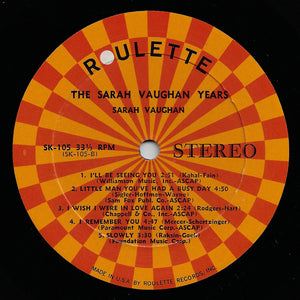 Sarah Vaughan : The Sarah Vaughan Years (2xLP, Comp, Box)