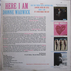 Dionne Warwick : Here I Am (LP, Album, Mono)