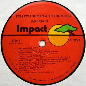 Imperials : Follow The Man With The Music (LP, Album)