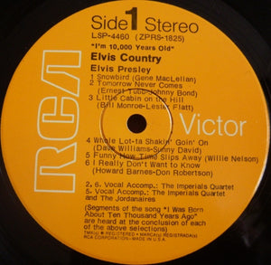 Elvis Presley : Elvis Country (I'm 10,000 Years Old) (LP, Album, Ind)