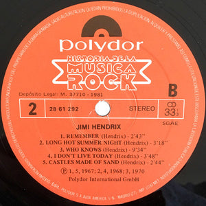 Jimi Hendrix : Jimi Hendrix (LP, Comp, RE)