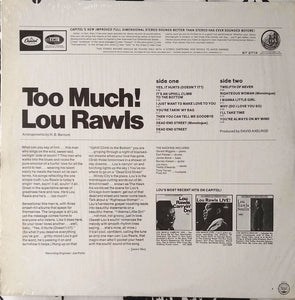 Lou Rawls : Too Much! (LP, Album, Los)