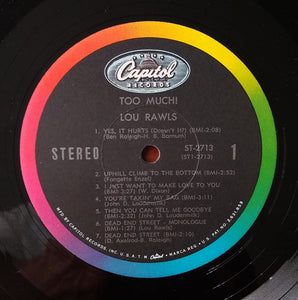 Lou Rawls : Too Much! (LP, Album, Los)
