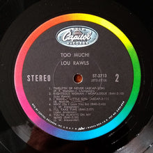 Charger l&#39;image dans la galerie, Lou Rawls : Too Much! (LP, Album, Los)
