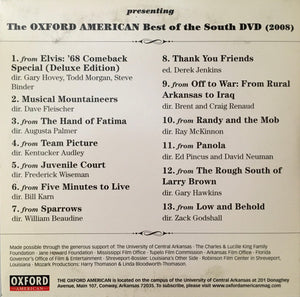 Various : The Oxford American Best Of The South DVD (2008) (DVD, Comp)