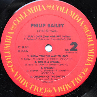 BAILEY,PHILIP - Chinese Wall / Inside -  Music