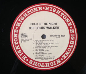 Joe Louis Walker : Cold Is The Night (LP, Album, Rai)