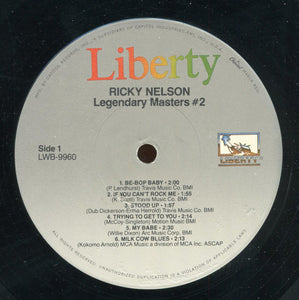 Ricky Nelson (2) : Legendary Masters Series (2xLP, Comp, Mono, RE)