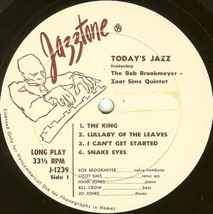 The Bob Brookmeyer - Zoot Sims Quintet* : Today's Jazz (LP)