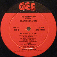 Load image into Gallery viewer, The Teenagers Featuring Frankie Lymon* : The Teenagers Featuring Frankie Lymon (LP, Album, Mono, Red)
