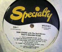Laden Sie das Bild in den Galerie-Viewer, Sam Cooke With The Soul Stirrers : That&#39;s Heaven To Me (LP, Comp, RE)
