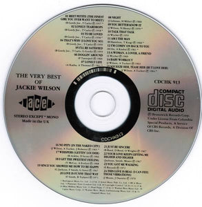Jackie Wilson : The Very Best Of Jackie Wilson (CD, Comp, RM, RP)