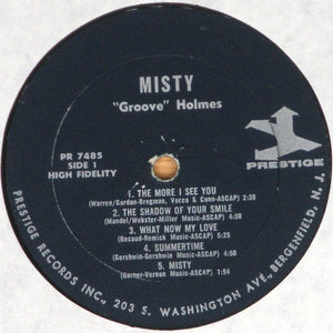 Richard "Groove" Holmes : Misty (LP, Album, Mono)