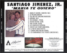 Charger l&#39;image dans la galerie, Santiago Jimenez, Jr. : Maria Te Quiero (CD, Album, Ltd)
