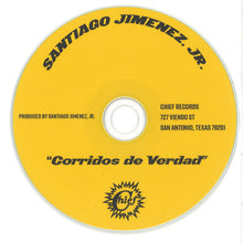 Laden Sie das Bild in den Galerie-Viewer, Santiago Jimenez, Jr. : Corridos de Verdad (CD, Album, Ltd)
