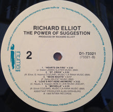 Laden Sie das Bild in den Galerie-Viewer, Richard Elliot : The Power Of Suggestion (LP, Album, All)
