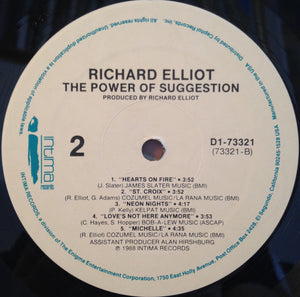 Richard Elliot : The Power Of Suggestion (LP, Album, All)