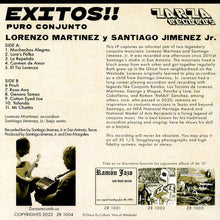 Laden Sie das Bild in den Galerie-Viewer, Lorenzo Martinez y Santiago Jimenez, Jr. : Exitos!! (12&quot;, Ltd, Gre)
