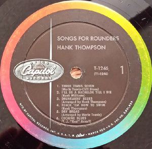 Hank Thompson : Songs For Rounders (LP, Album, Mono)