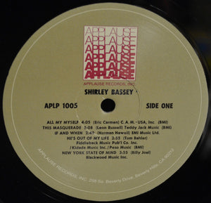 Shirley Bassey : All By Myself (LP, Album)