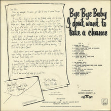 Laden Sie das Bild in den Galerie-Viewer, Mary Wells : Bye Bye Baby I Don&#39;t Want to Take a Chance (LP, Album, RE)
