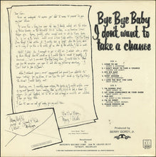 Load image into Gallery viewer, Mary Wells : Bye Bye Baby I Don&#39;t Want to Take a Chance (LP, Album, RE)
