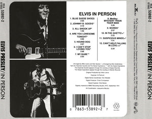 Elvis* : Elvis In Person (At The International Hotel Las Vegas, Nevada) (CD, Album, RE)