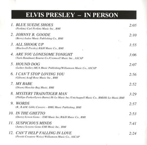 Elvis* : Elvis In Person (At The International Hotel Las Vegas, Nevada) (CD, Album, RE)
