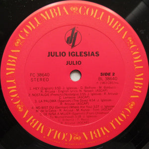 Julio Iglesias : Julio (LP, Album, Pit)