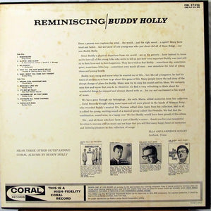 Buddy Holly : Reminiscing (LP, Album, Mono, Glo)