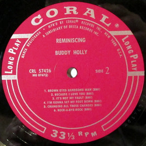 Buddy Holly : Reminiscing (LP, Album, Mono, Glo)