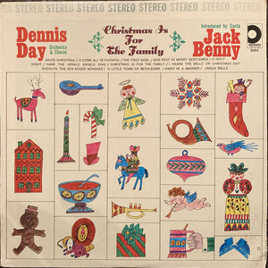 Dennis Day, Jack Benny : Dennis Day Sings "Christmas Is For The Family" (LP, Album, Red)