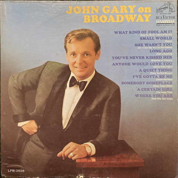 John Gary : John Gary On Broadway (LP, Mono, Ind)