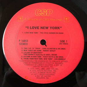 Various : I Love New York (LP, Gat)