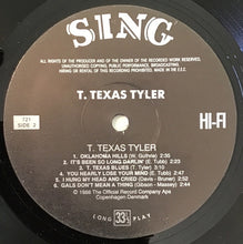 Laden Sie das Bild in den Galerie-Viewer, T. Texas Tyler : T. Texas Tyler (LP, Comp)
