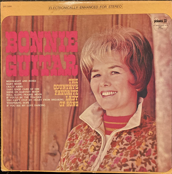 Bonnie Guitar : The Country's Favorite Lady Of Song (LP, Comp, RE)