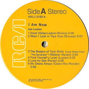 Jon Lucien : I Am Now (LP, Album, RE)