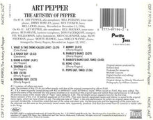 Laden Sie das Bild in den Galerie-Viewer, Art Pepper : The Artistry Of Pepper (CD, Album, RE)
