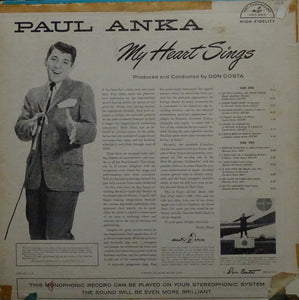 Paul Anka : My Heart Sings (LP, Album, Mono)