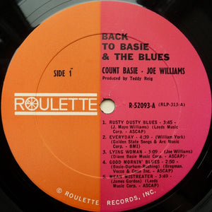 Count Basie & His Orchestra* & Joe Williams : Back To Basie & The Blues (LP, Comp)
