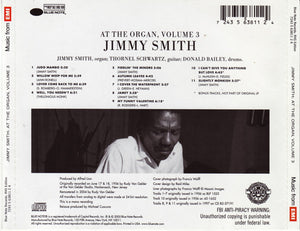 Jimmy Smith : At The Organ, Volume 3 (CD, Album, Mono, RE, RM)